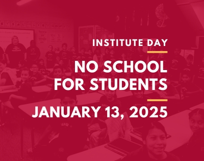 Reminder: No School on January 13, 2025