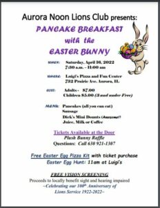 Easter Bunny Pancake Breakfast 2 11 22