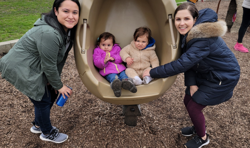 Jumpstart parents with their kids at Mastadon Park