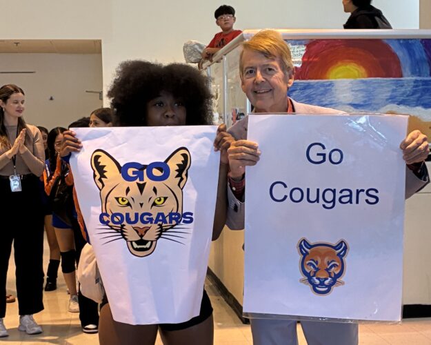 Harmony Merriweather with Mr. Swanson